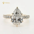 Custom 2CT Pear Cut Lab Diamond Ring 9k 10k 14k 18k Lab Diamond Ring IGI GIA Certified Lab Grown Diamond Ring