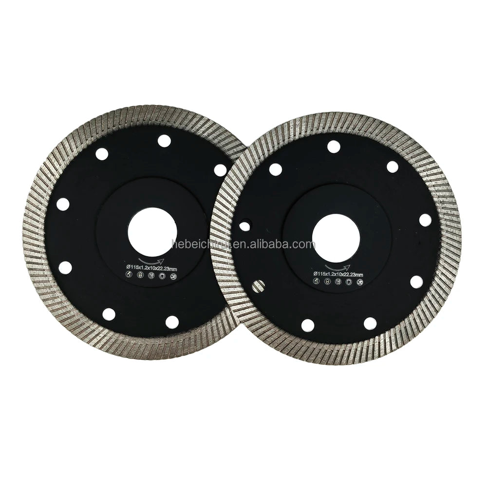 Cutting Saw Blade Manufacture Sintered Hot Press Turbo Circular Diamond Saw Blade 115mm for Porcelain