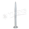 Yuens Ground Screw Pile Concrete Ground Aluminum Ground Screw  Solar Racking Pipe Spiral Pile