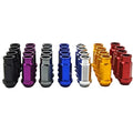 Aluminum CNC Turning Service Anode Color CNC Turning CNC Lathe Machining M12*1.5 Double Anti-theft Wheel Hub Nut