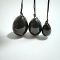 Hongzhuo Natural Black Obsidian Yoni Egg Set Obsidian Kegel Exercise Jade Egg Muscle Tightening Crystal Balls Nephrite Jade Yoni Egg