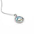 Qualisub Personalized Round Rotary Pendant Necklace Sublimation Necklace Blank Sublimation Rotary Pendant Necklace