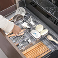 Kitchen Drawer Box Plastic Storage Box Food Grade Knife Storage Divider Acrylic Kitchen Drawer Organizer