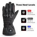 Stay Warm Heated Waterproof Full Finger Snowmobile Gloves with Touchscreen and Knuckle Protection for Men