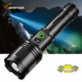 P360 Telescopic Zoom IP68 Waterproof Rechargeable USB LED Tactical Flashlight with 1000+ Lumens & 300-400M Beam Distance