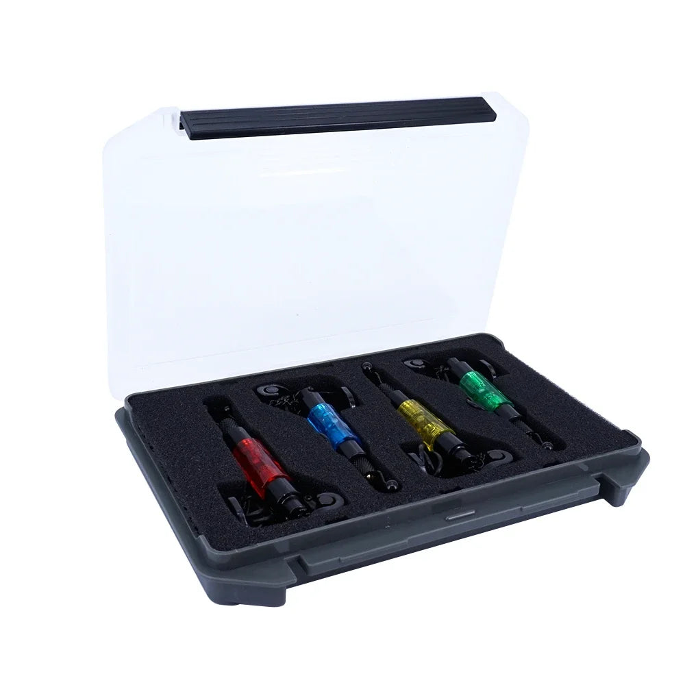 Hirisi New Carp Fishing LED Swingers Set in Box for Fishing Alarms 4 Color B2006A