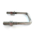 Custom Grade 10.9 Hot Dip Galvanized Stainless Steel Ss316 U Type Shaped Lock Ubolt Pipe Clamp Square U Bolt for Truck