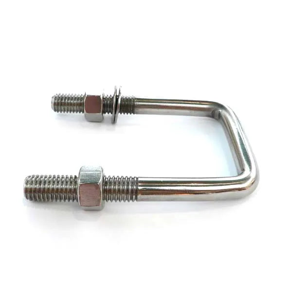 Custom Grade 10.9 Hot Dip Galvanized Stainless Steel Ss316 U Type Shaped Lock Ubolt Pipe Clamp Square U Bolt for Truck
