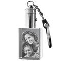 Laser Carved 3D Crystal Key Chain Transparent White Crystal Human Figure Animal Carved Crystal Key Chain