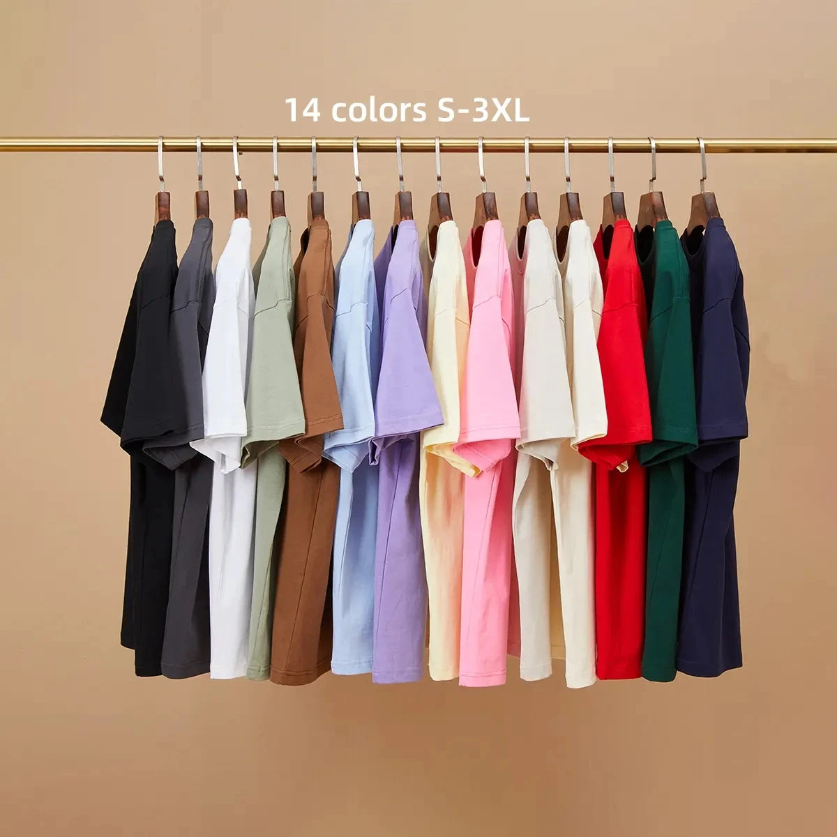 Heavyweight 230GSM Plain Oversized Tshirt Men Printed Tee Custom Blank Men's T-shirts Drop Shoulder 100% Cotton Unisex T Shirt