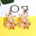 MQQ20 Transparent Glass Acrylic Charms Double-sided Printing Logo Cartoon Animation Gift Company Logo Custom Acrylic Keychain