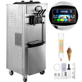 EU stock Soft Ice Cream Machine Commercial YKF-8228T With 2+1 Flavors and 2  compressors Vertical Ice Cream Maker 2200w