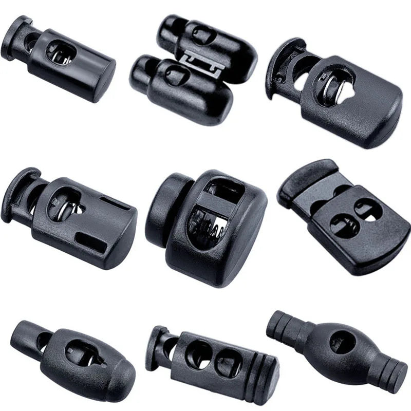 String Stopper Adjuster Apparel Plastic Stopper Cord Lock Garment Plastic Stopper for Clothing Hat Bag DIY Drawstring