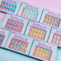 Luxury Reusable 3D Short Fake False Nails Set With Glue Wholesale French Tip Soft Gel Custom Hand Made Press on Nails Tip En Gel