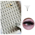 Ultra Dark Black Pre Made Short Stem Premade Volume False Eyelashes Heat Bonded 2D 3D 4D 5D 6D