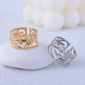 Beimai OEM Leaf Hollow Fashion Stainless Steel No Fading Rings