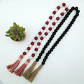Rustic Farmhouse Wood  Bead Garland  with Tassel for Home Decor Accessories