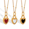 Silver Golden Love Necklace Korean Female Choker Clavicle Chain Heart Pendant Necklace Light Luxury