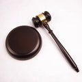Handmade Wooden Judge Gavel with Sound Block Educational Toy for Law Students and Lawyers Auction Sale Item