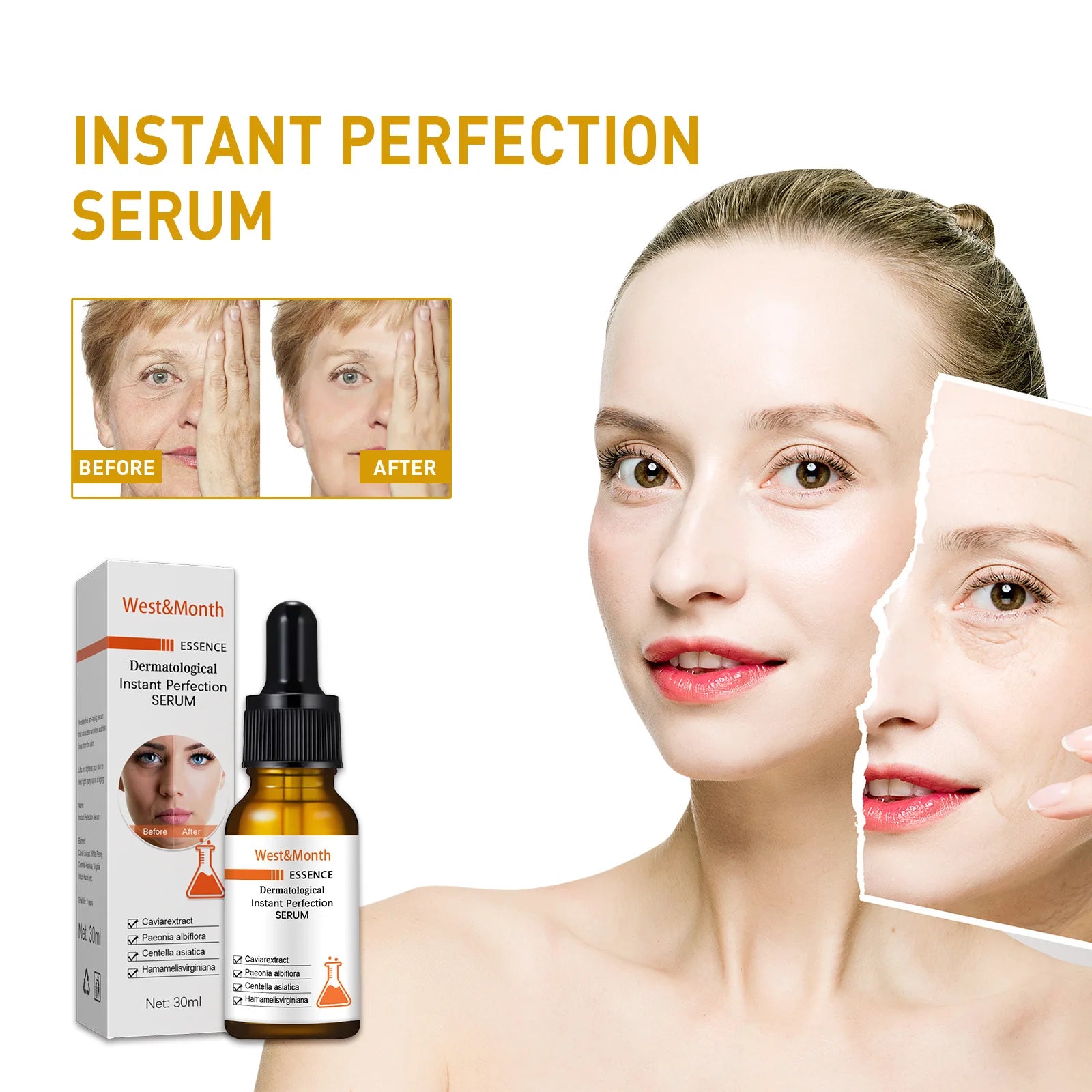 Best Oem Selling Private Label Organic Hyaluronic Acid Collagen Face Serum Anti-wrinkle Anti-aging Collagen Facial Serum
