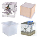 4 Inches Large Cube Silicone Resin Mold Square Soap Candle Mold