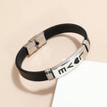 Wholesale Hollow Stainless Steel Engraved love Braided Couple Long Distance Bracelets