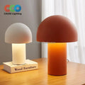 Led Bulb Bedside Hotel Plug Home Decor Light Metal Mushroom Lamp