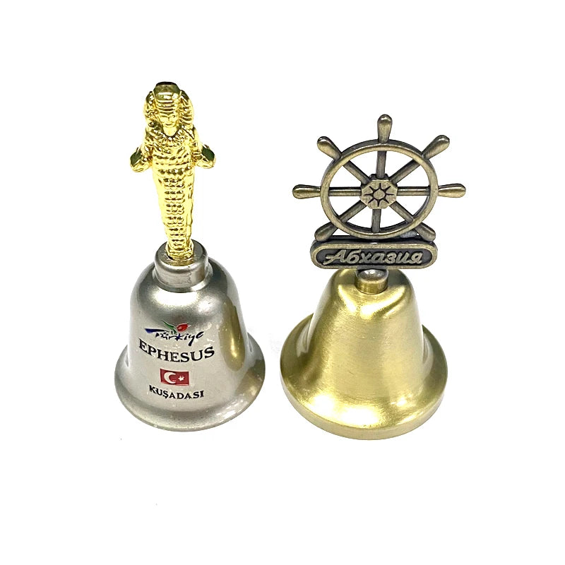 Souvenirs Turkey Dinner Bell Decoration High Quality Handmade Custom Color Tourist Gift Polished Russia Custom Logo Europe
