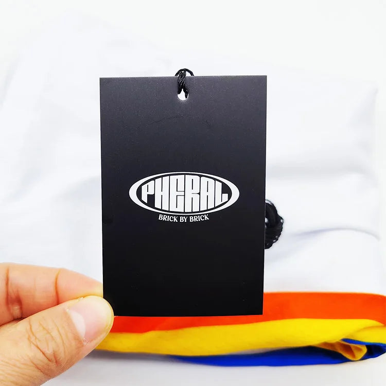 Brand Name Personal Paper Tags for T Shirts Clothing Custom Tshirt Hang Tags Personalized Plastic Custom Tag