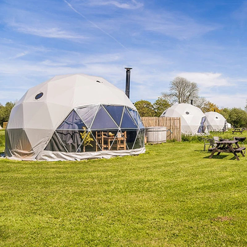 6 Meters Resorte Hotel Igloo Geodesic Dome Tent Glamping Prefab House Outdoor Camping