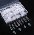 OEM 192pc Wholesale Quick Building Mold Tips UV Gel Square Stiletto Dual Forms 4 Designs Mixed + 96pcs Mold French Silicone Pad