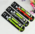Manufacturer Multi-colors Reflective Paw Print Puppy Cat Collar with Bells