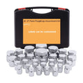 64pcs JIC 37 Flare ORFS Hose Plug&Cap Kit Assortment Hydraulic Adapter Fitting With Dash Size -04 -06 -08 -10 -12 -16