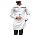 S-4XL African Men Suits Dashiki Clothing Print Shirts Tops+Long Pants With Pockets 2 Piece Set Ankara Outfit Blouse