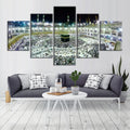 HD 5 Pcs Muslim Mecca Sacred Religious Architecture Islamic Canvas Painting Wall Art Print Religion Home Decor Pictures Unframed