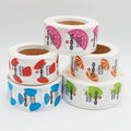 2 Inch Round Label Sticker Customize Company Logo Stickers Waterproof Silk Screen Printing Spot UV Coating Label in Rolls