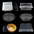 Plastic Container Food Grade Recyclable Clear and Transparent Pastry Baking Packaging Box for Sushi Cake Baby Food Potato Chips
