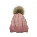 Winter Wool Ball Wool Cap  Autumn and Winter Waterproof Stitching Thickened Plus Velvet Knitted Hat