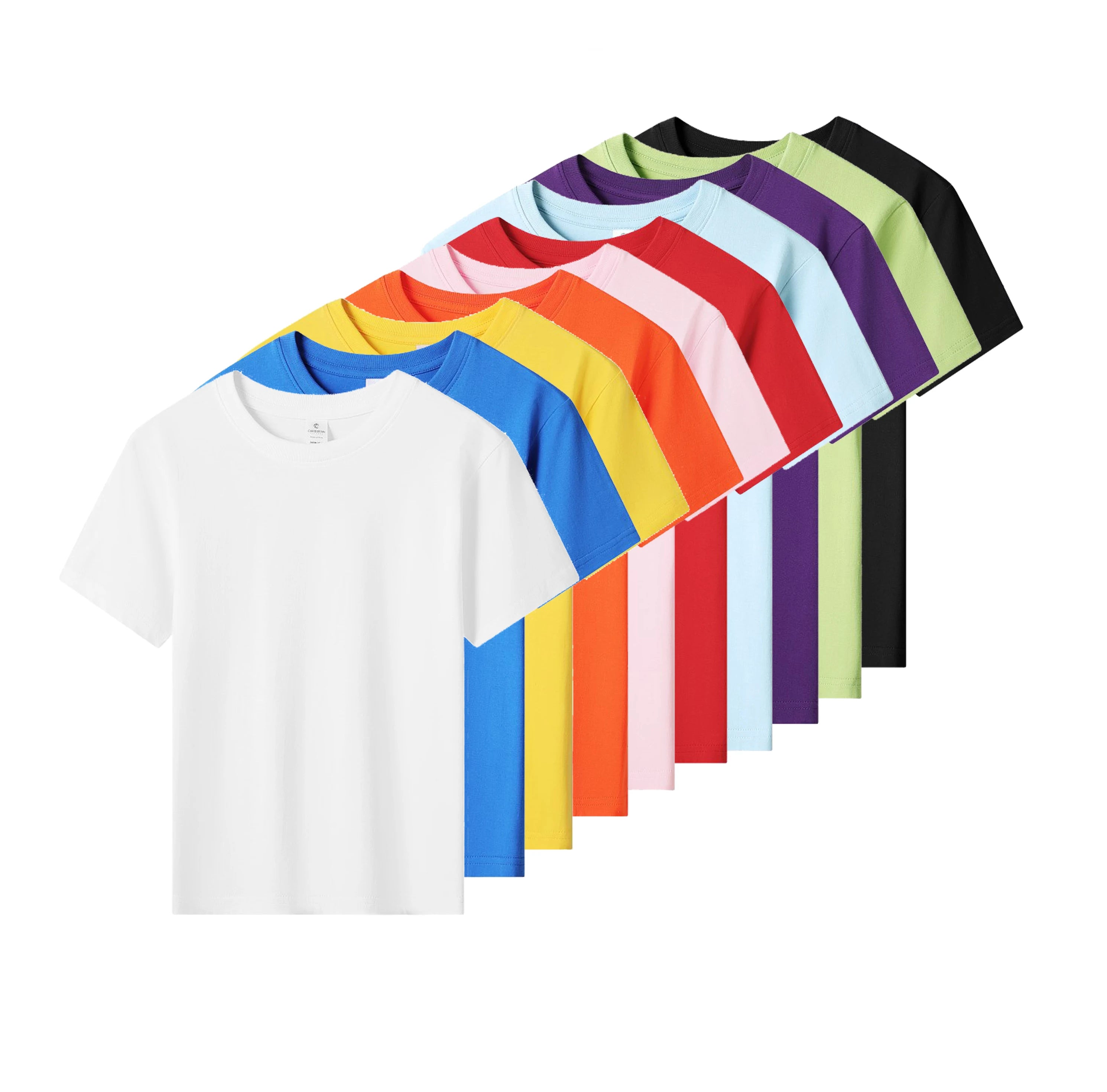 Customized Brand Summer Boys Kids Clothing 100% Cotton O-Neck Short Sleeve T-Shirts