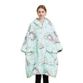 Winter Super Soft Warm Adult Winter Fleece Blanket Oversized Hoodie Blanket Sweatshirt