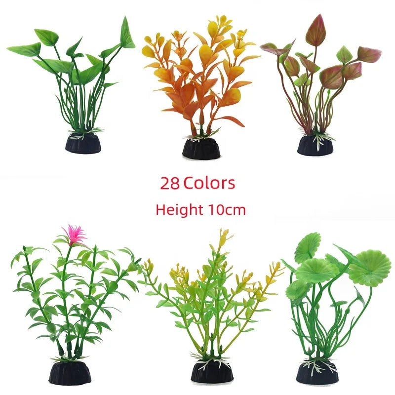 10pcs/pack Aquarium Accessories Artificial Seaweed Simulated Aquatic Plants Grass Aquarium Fish Tank Decorations