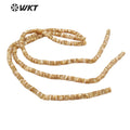 WT-G324 Wholesale Natural Trumpet Cut Spacer Shell Beads Jewelry Findings for Lady DIY Necklace Bracelet Design Sell by Strand