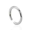 S925 Sterling Silver Korean Version Bare Open Ring Basic Model 2MM Line Aperture Stacked Plain Silver Ring Wholesale