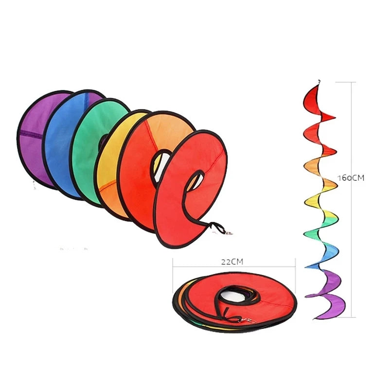 Supuer Spiral Windmill Colorful Wind Spinner Tent Garden Home Decorations Outdoor Rotating Wind bar