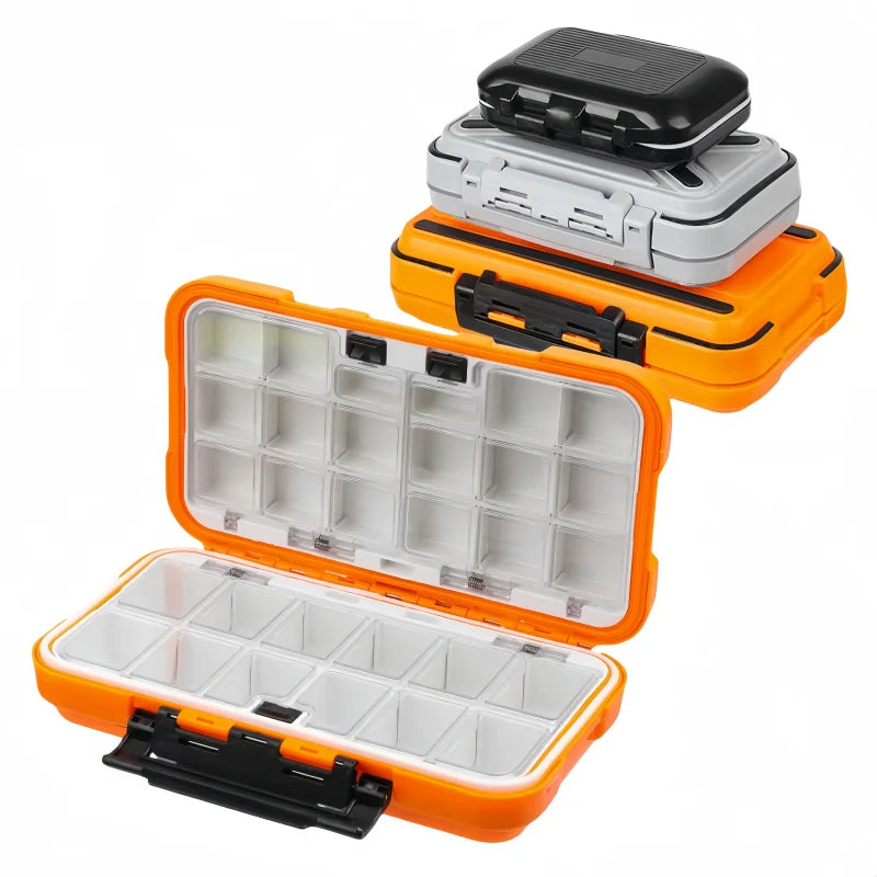 Waterproof Fishing Tackle Box 12-30 Compartments Double Side Bait Lure Hooks Storage Boxes Fishing Accessories