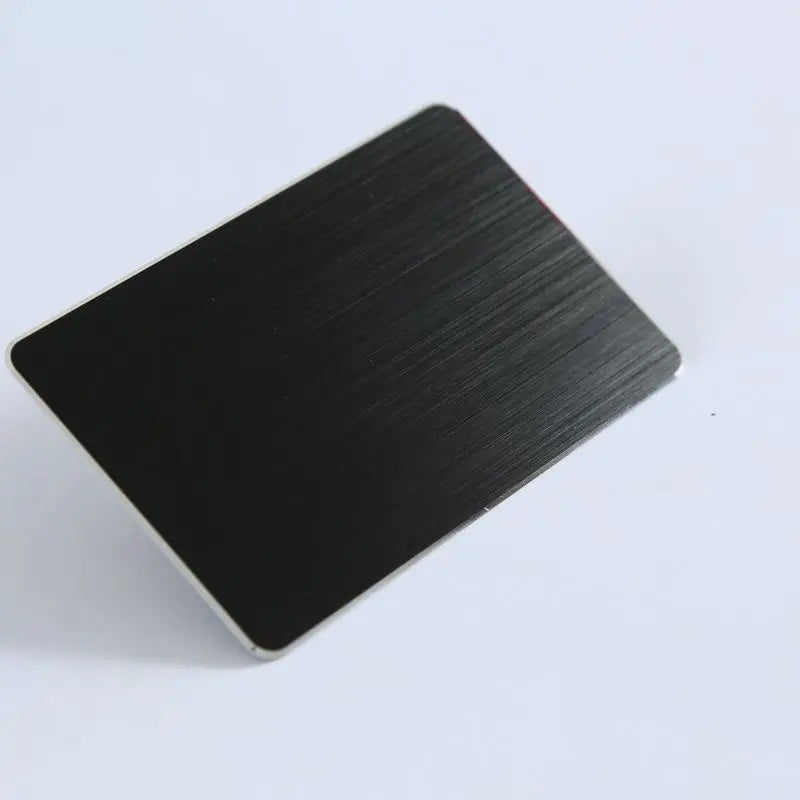 Stainless Steel Metal Luxury Visiting Card Matte Black Finish Metal Cards Custom Blank Laser Engraved Metal Card