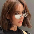 Super Personalized Rhinestone Eyeglasses Metal Cat Eyes Custom Eyeglass Sunglasses Packaging Eyewear Display Fashion