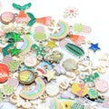 Randomly Mixed Zinc Alloy Enamel Charms for Necklace Bracelet Earrings Jewelry DIY Accessory MegaBDM
