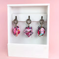 Trendy Pink Keychain Cute Rubber Heart Pendant Lightweight Keyring for Ladies Personalized Gifts and Daily Use