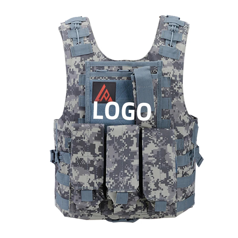 Outdoor Tactical Vest for Security Shooting Hiking Made Waterproof Durable Polyester Camouflage Comfortable Multifunctional New